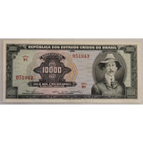 C060 Nota Antiga 10.000 Dez Mil Cruzeiros Santos Dumont 