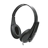 C3tech Headset Ph-340bk Usb Preto Circumaural (over-ear) Com Microfone Stereo Omnidirecional Som Alto-falante 40mm, Tamanho: Médio
