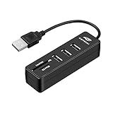 C3Tech Hub USB 2 0 5 Portas HU L200BK Preto USB 2 0 3 Entradas USB  1 Entrada De Cartão De Memória SD E 1 Entrada De Cartão De Memoria TF Micro SD