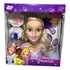 Cabeça Busto Boneca Menina Princesa Rapunzel Cabelos Para Pentear E Arrumar Com Acessórios - Profissões Quero Ser Cabeleireira - Personagem Filme Enrolados Licenciado Disney - Novabrink Brinquedos