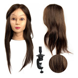 Cabeça De Boneca 90  Cabelo Humano Natural