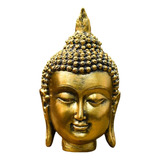 Cabeça De Buda Oriental Estatueta Calmante Artesanal