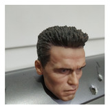 Cabeça Head T800 Hot Toys Arnold Schwarzenegger Terminator 2