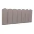 Cabeceira Casal Linho 140x60 Cama Box Modulada Nuvem Cor Linho Castor