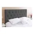 Cabeceira De Cama Box Kasabela Paris Casal 140cm X 58cm Camurça Cinza chumbo