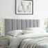 Cabeceira Painel Expressa Móveis Madri Modulada De Cama Box Casal Cor Cinza