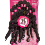 Cabelo 50%human Hair 50%orgânico Platinum- Pink - 1pct 