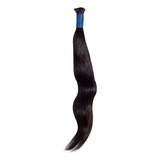 Cabelo Humano Liso Natural 60/65cm Levemente Ondulado 100g