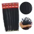 Cabelo Miojinho Micro Zizi Kit 5 Pacotes 400g Faz Uma Cabeça Cor Castanho Escuro - Micro Zizi 80 Gramas