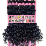 Cabelo Orgânico Cacheado Elma Merica Hair Super Star Cor 1 Preto Intenso