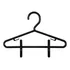 Cabide Bebê/infantil Preto C/presilha Ref 4615 28cm - 25 Pçs