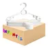 Cabide Infantil Atacado Calça Antideslizante Kit 100 Cabides