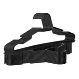 Cabides Kit 100 Unidades Adulto Preto Organizador