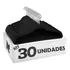Cabides Nagato Cabide  Ultrafino Cabide Atacado Calça Roupa Para Blusa Kit  De 30 Unidades  Cor Preto