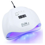 Cabine Uv Led 54w 36 Leds Sun X Unhas Gel Fibra Vidro Bivolt Cor Branco 110v 220v bivolt 