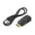 Cabo 1080p Converter Hdmi To Vga With Audio Cable + 2 Micro