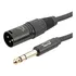 Cabo 1m P10 Stereo Trs - Xlr Macho Pro Audio Instrumentos Balanceado Cobre Ofc