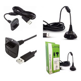Cabo 2 Em 1 Carregador Para Bateria Do Controle X box 360