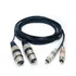Cabo 2 Xlr Fêmea X 2 Rca   50 Centímetros