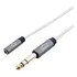 Cabo 3m P2 3.5mm Fêmea - P10 Stereo Trs Branco Extensor Pro
