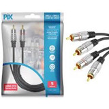 Cabo Audio Conector 2rca