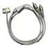 Cabo Áudio Dock P/ 2 Rca Estéreo 30 Pinos iPod iPhone iPad