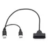 Cabo Adaptador 2 5 Hd Duplo Usb 2 0 Para Sata 7 15pin
