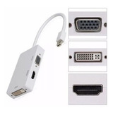 Cabo Adaptador 3x1 Mini Display Port/ Hdmi-dvi-vga 