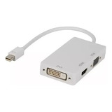 Cabo Adaptador 3x1 Mini Display Port Hdmi Thunderbol Dvi Vga