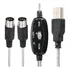 Cabo Adaptador Conversor Audio Midi Interface Usb Suporte