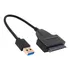 Cabo Adaptador Conversor Ssd/hd Sata 2.5 3.5 Para Usb 3.0 Cor Preto
