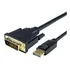Cabo Adaptador Displayport Para Dvi Macho 1,8m Cor Preto
