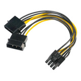 Cabo Adaptador Molex Para Pcie Gpu Placa De Vídeo 6+2 Pinos