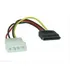 Cabo Adaptador Sata De Força Hd Ssd, Dvd, Fonte