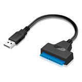 Cabo Adaptador Sata Usb Para Hd E Ssd 2 5 Cor Preto