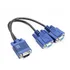 Cabo Adaptador Sduplicador Vga Y 1 Macho X 2 Femeas Yvga