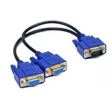 Cabo Adaptador Splitter Duplicador Vga Y 1 Macho X 2 Femeas