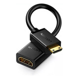 Cabo Adaptador Ugreen Mini Hdmi P/hdmi Fêmea 20cm Preto