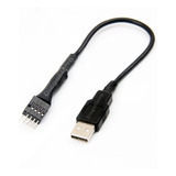 Cabo Adaptador Usb 2 0 9 Pinos Cor Preto