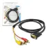 Cabo Adaptador Vga Macho X 3 Rca Macho 1,50m Le-6617