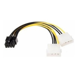 Cabo Adaptador Vga Pci e 8 Pinos 6 2 Ide Molex Fonte