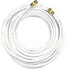 Cabo Antena Branco 1 Mt Coaxial Rg6 Tv Pronto C/ Conector