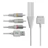 Cabo Apple Av iPhone iPad iPod Usb Rca 1,8m Áudio Vídeo