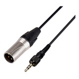 Cabo Audio Mic 3.5mm Trs P/ 3pin Xlr P/ Sony Uwp V1 D11 D21