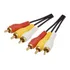 Cabo Audio/video Macho Av Rca Gold 1.8m Video Tv Dvd Mxt