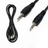 Cabo Auxiliar P2 + P2 Dourado 1,5m - Cor Preto