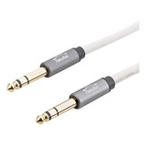 Cabo Branco 3m P10 Stereo 6 35mm   P10 Stereo 6 35mm Trs
