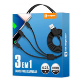 Cabo Carregador 3x1 Usb