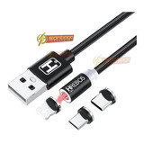 Cabo Carregador Magnetico 3x1