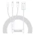Cabo Carregador Multi Usb 3 Em 1 Baseus 3.5a 1.5 Metro Turbo